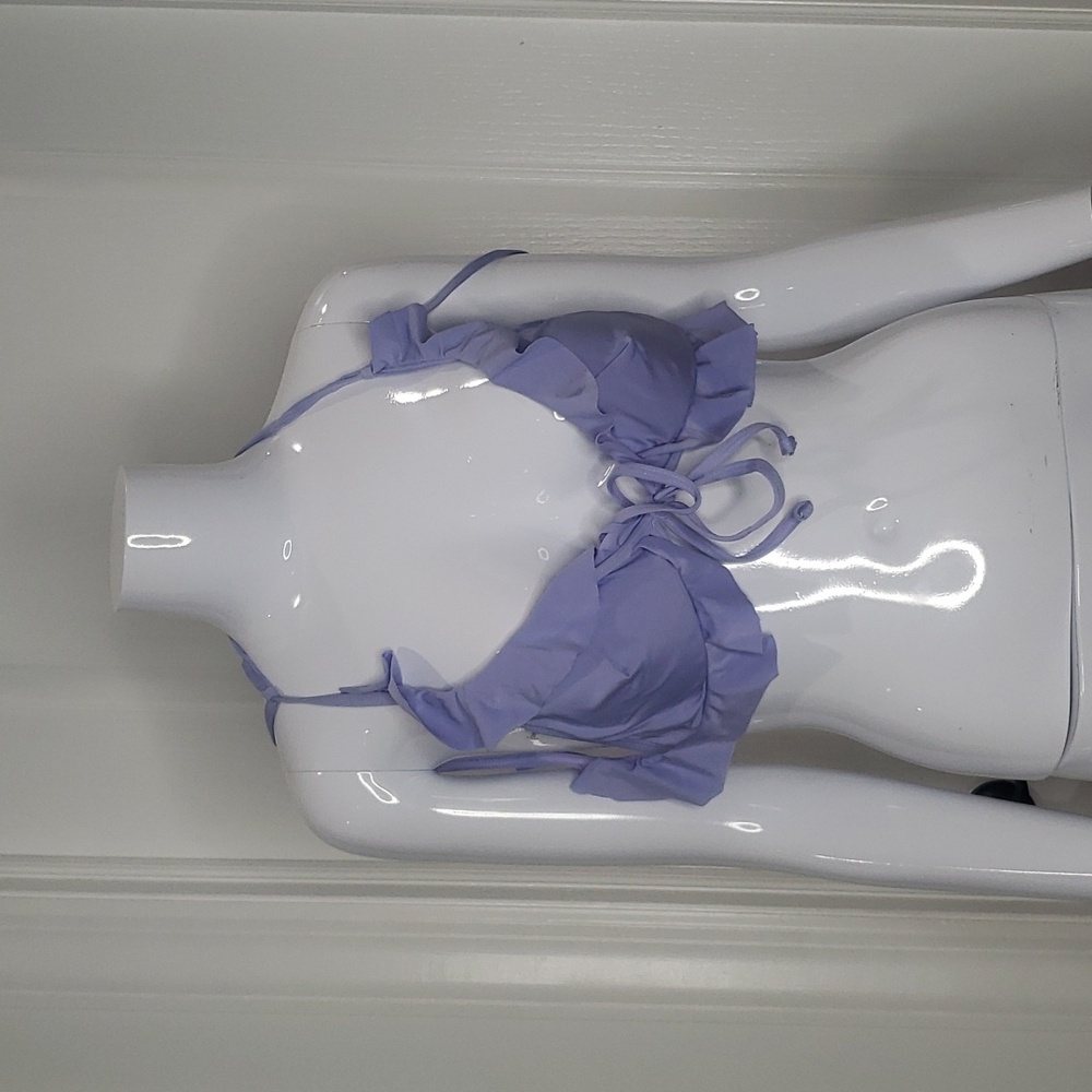 Lucky Brand Periwinkle Blue Bikini Top Size Small